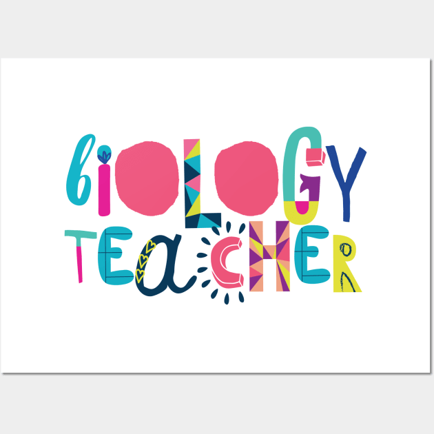 Cute Biology Teacher Gift Idea Back to School Wall Art by BetterManufaktur